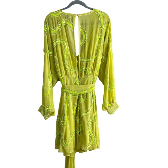 ASOS Curve Lime Green Mini Dress - Picture 9 of 16